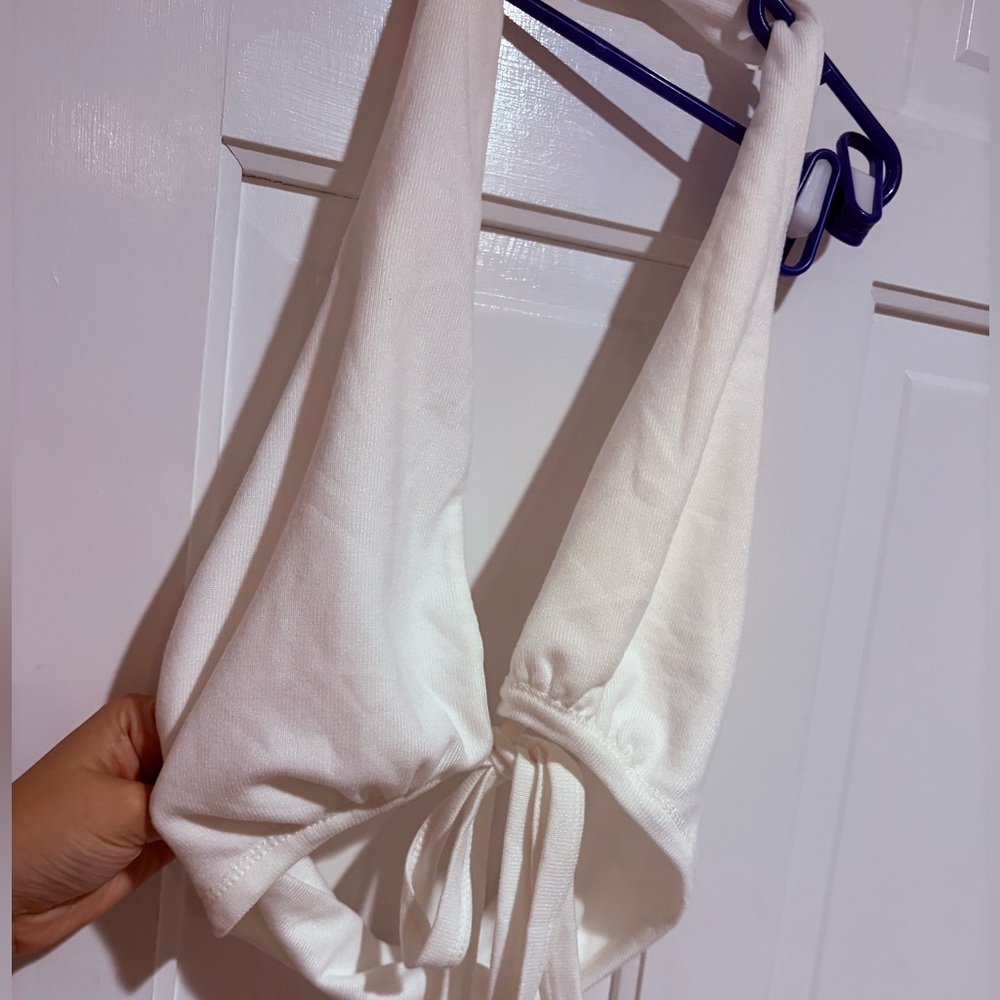 White Halter Top